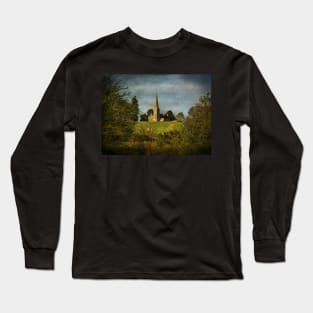 Across The Valley To Midgeham Church Long Sleeve T-Shirt